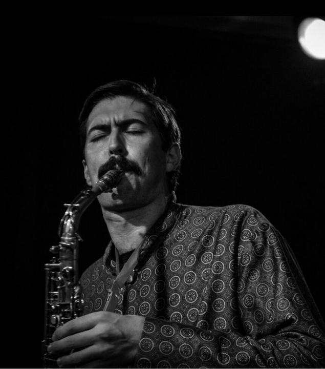James Wylie on saxophone with People of the wind